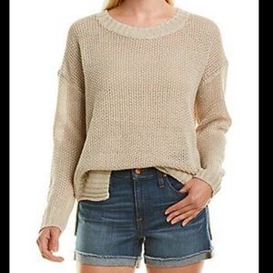 J Crew Linen Sweater S